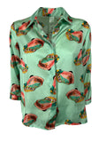IL THE DELLE 5 camicia donna fant. macchine acqua SPOON 56ST TIN CAR MADE IN ITALY