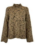 HUMILITY 1949 maglia donna lana beige/nero UGO MADE IN ITALY