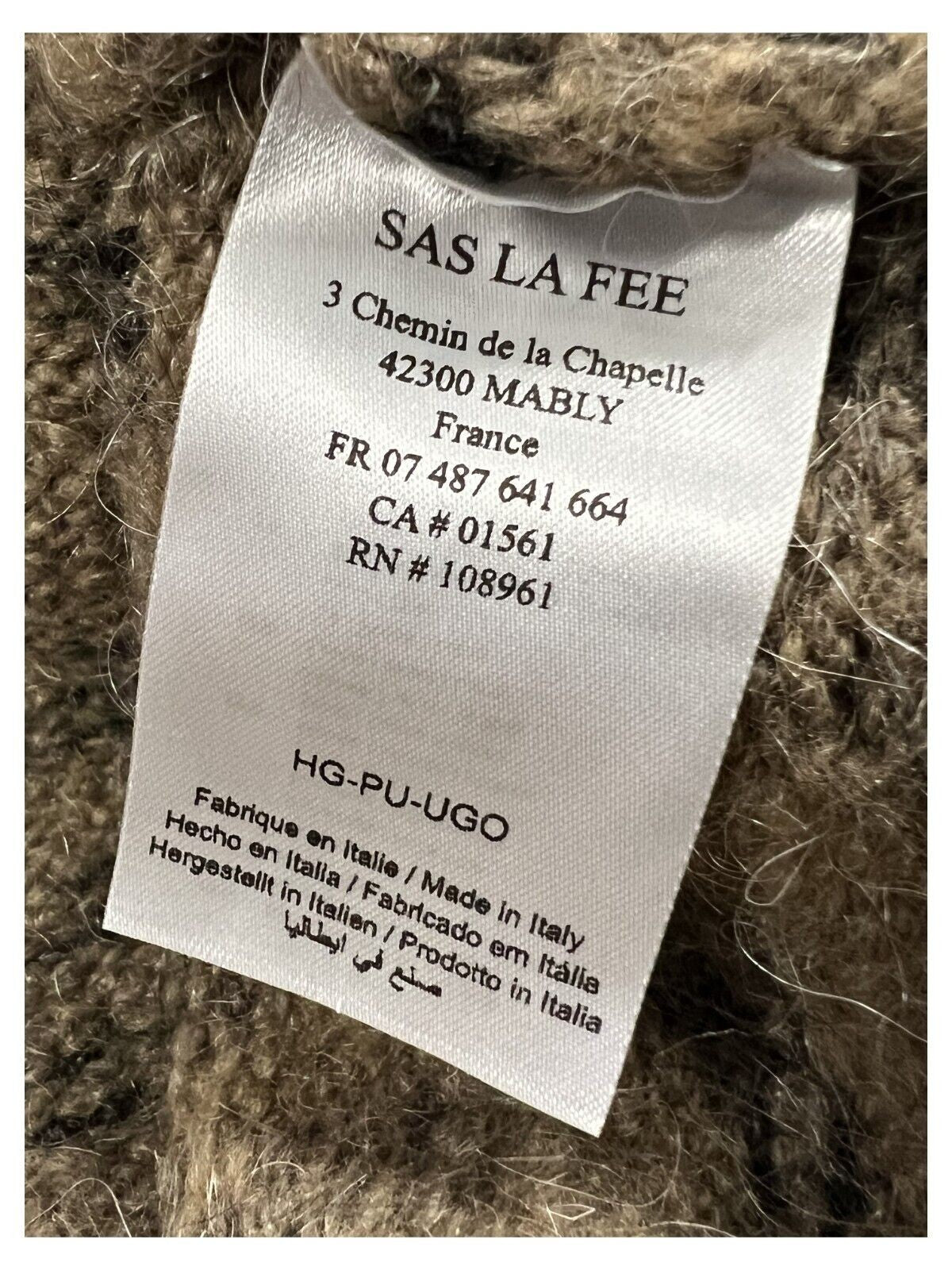 HUMILITY 1949 maglia donna lana beige/nero UGO MADE IN ITALY