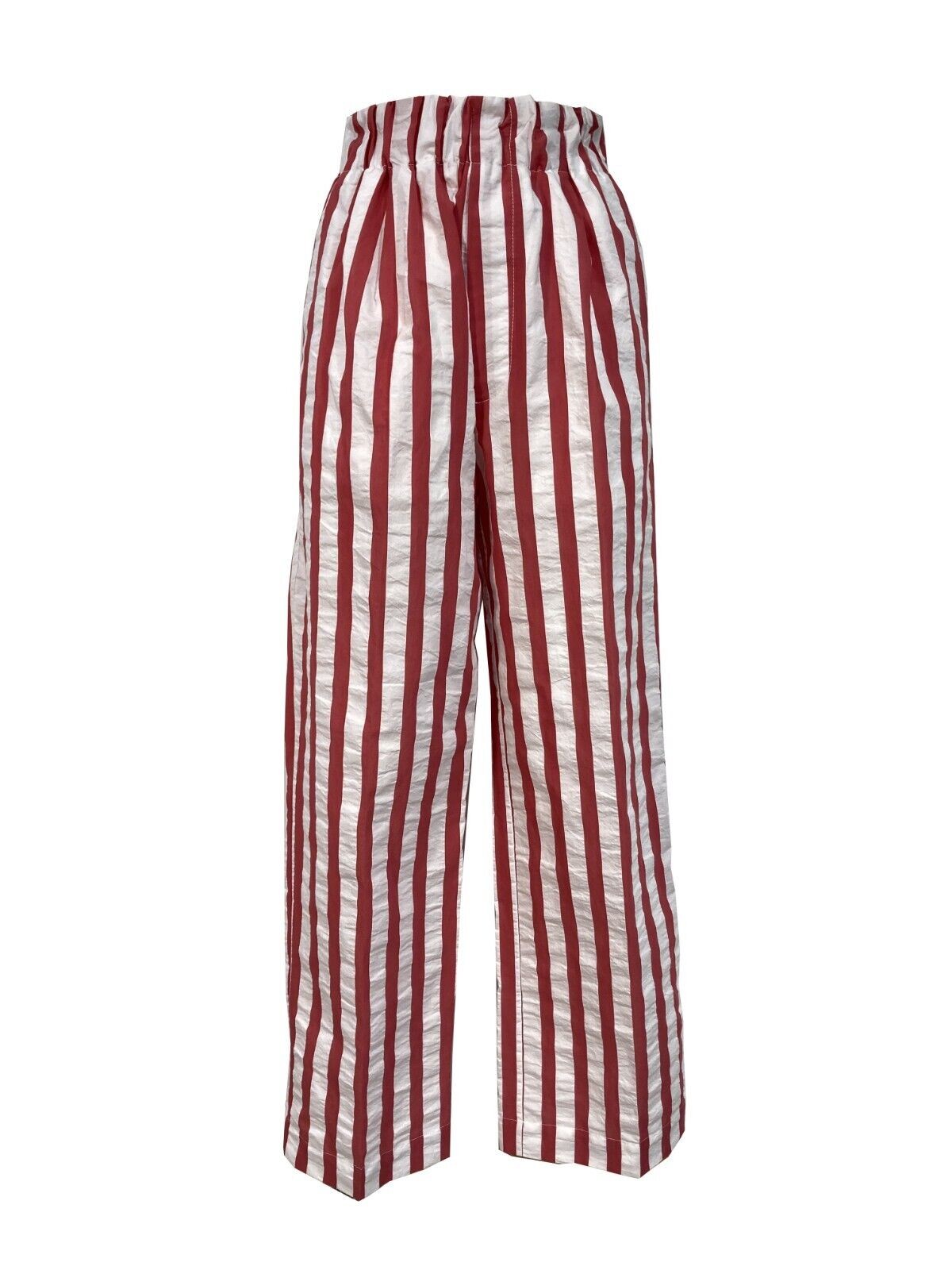 WHITE SAND pantalone righe bianco/corallo art 21SD03 362 GRACE MADE IN ITALY