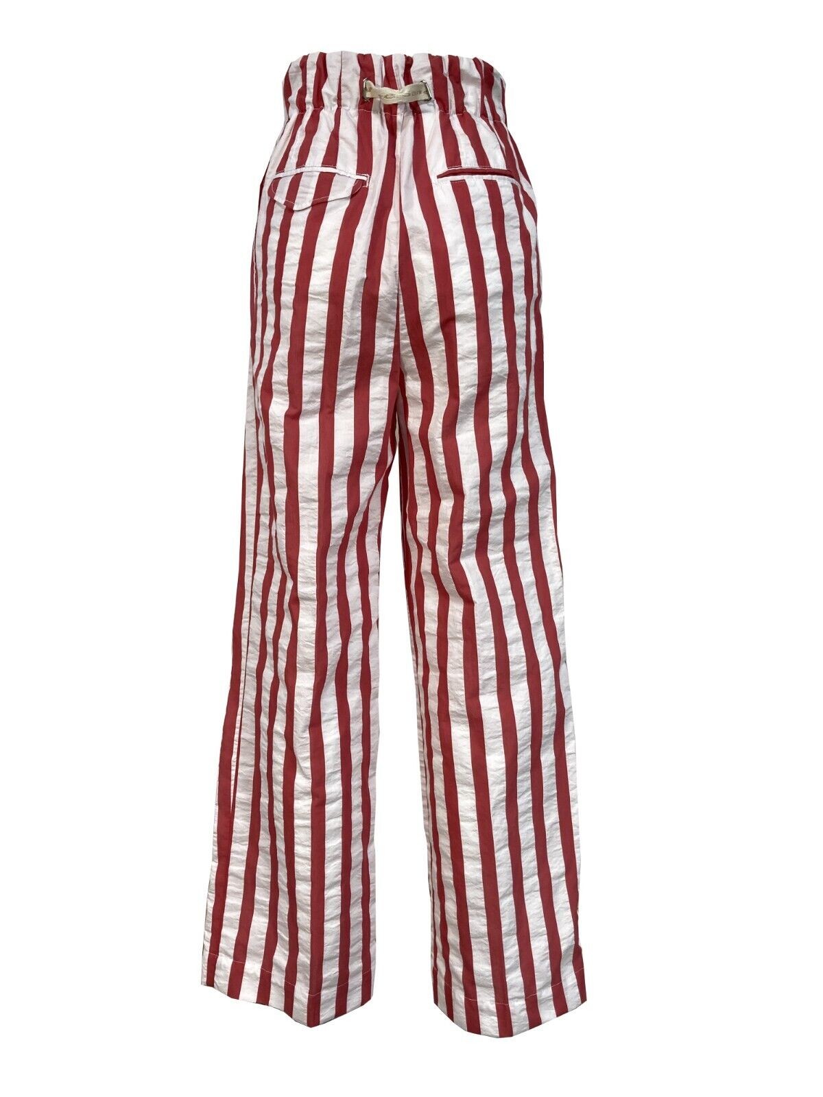 WHITE SAND pantalone righe bianco/corallo art 21SD03 362 GRACE MADE IN ITALY