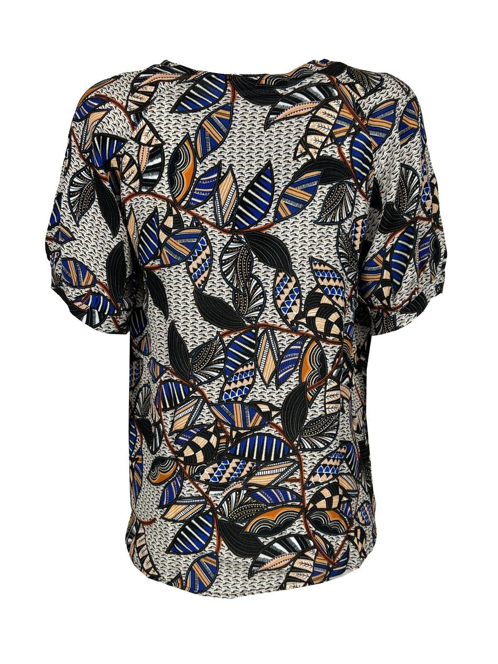 LA FEE MARABOUTEE blusa donna fantasia nero/multicolor FF-TO-PRIMI-F MADE IN ITALY