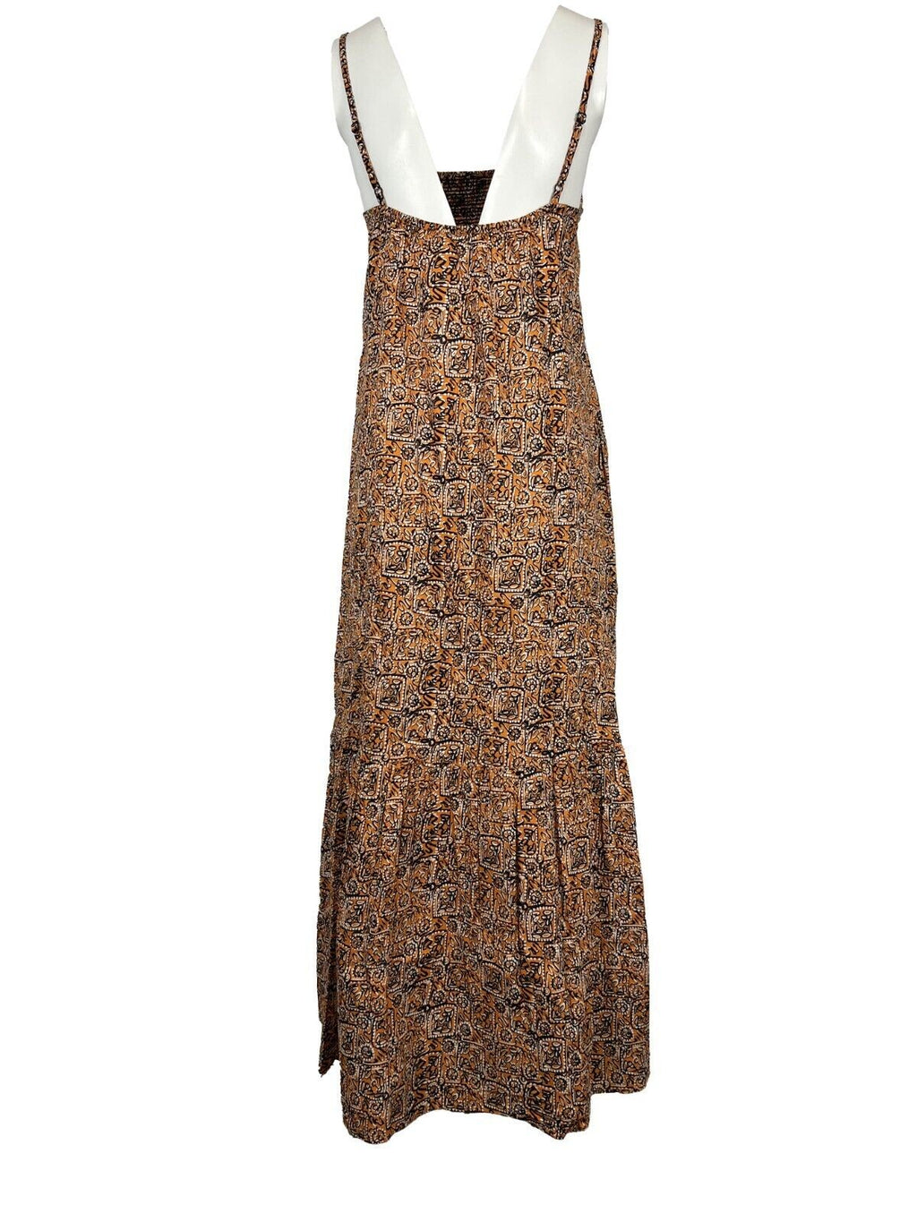 LA FEE MARABOUTEE abito donna lungo fantasia arancio/nero FF-RO-SUD-T 100% cotone