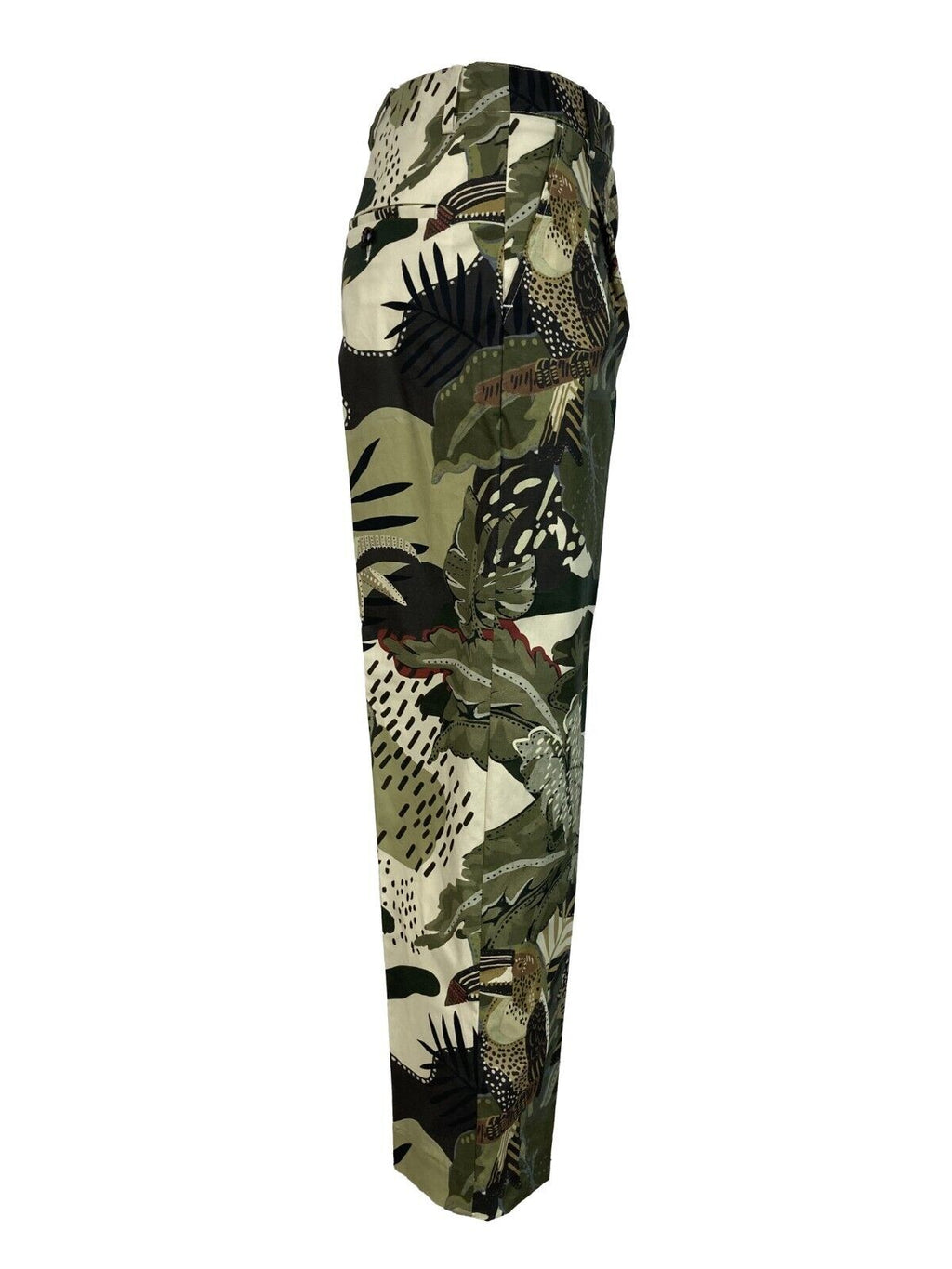 MYTHS pantalone donna fantasia verde art 21D09 413 cotone MADE IN ITALY