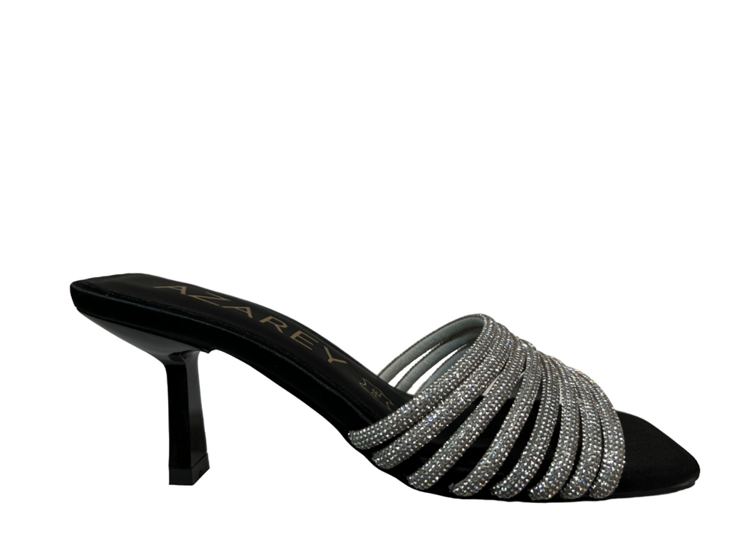 AZAREY sandalo donna strass argento 531H362