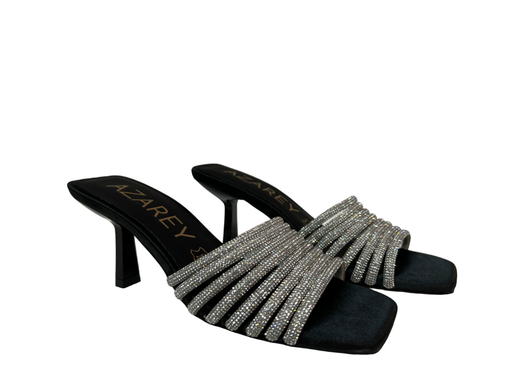 AZAREY sandalo donna strass argento 531H362