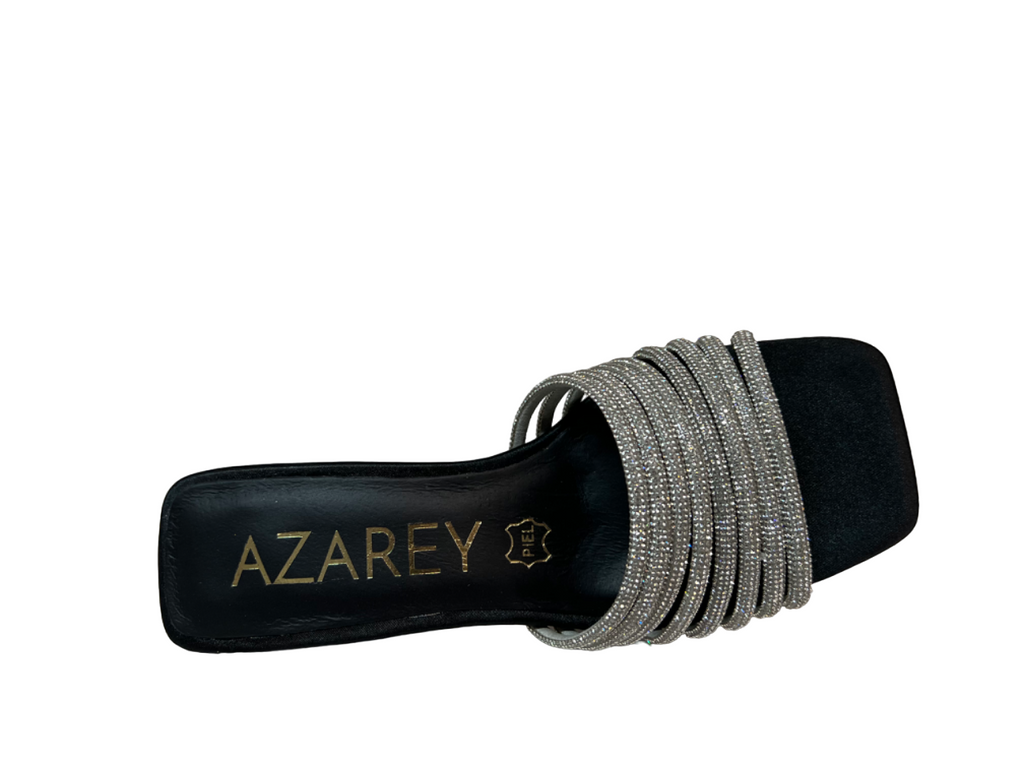 AZAREY sandalo donna strass argento 531H362