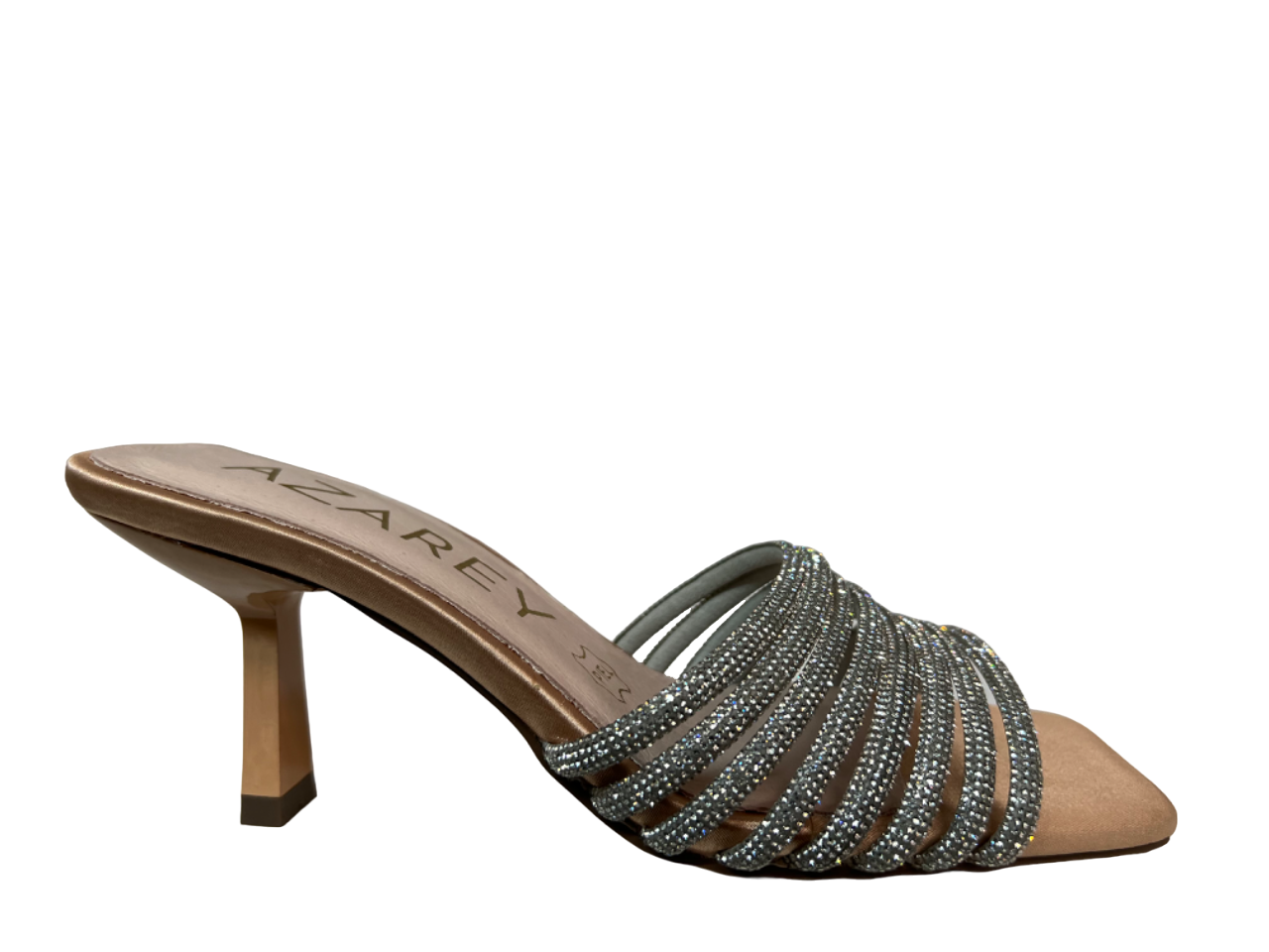 AZAREY sandalo donna strass argento 531H362