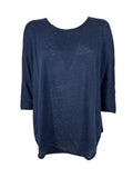 HUMILITY 1949 t-shirt donna over RIMAS 100 % lino