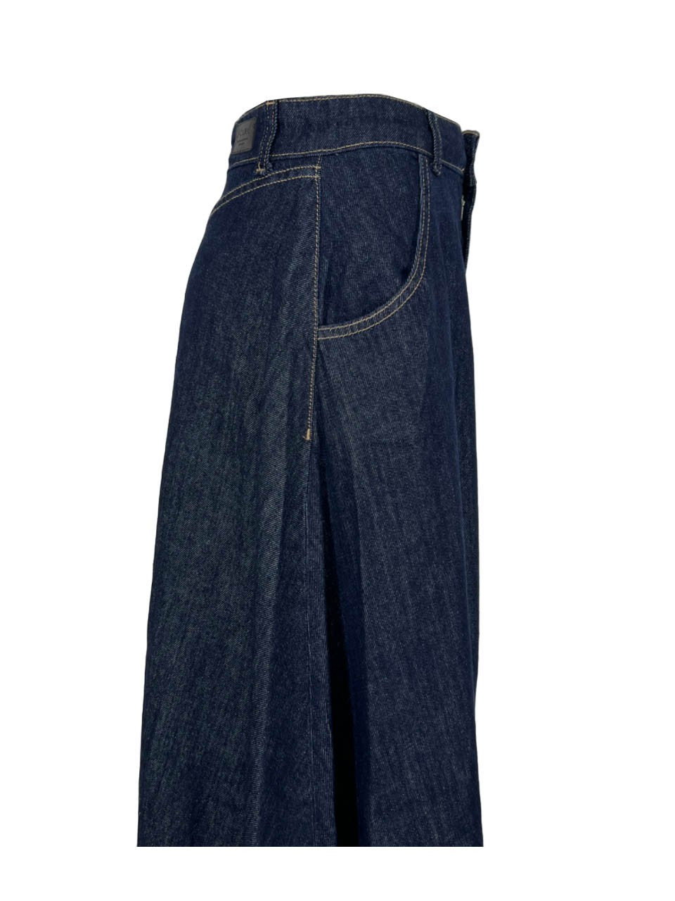 J-CUBE gonna donna svasata lunga denim CARTISIA 100% cotone MADE IN ITALY