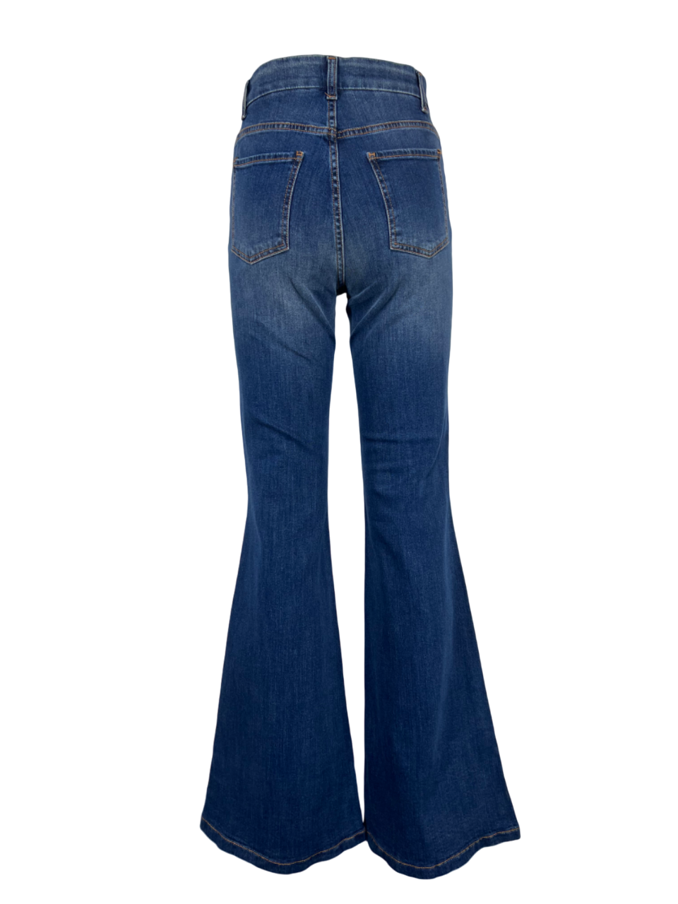 J-CUBE jeans donna stone washed flare NICOLE 99% cotone 1% elastan MADE IN ITALY
