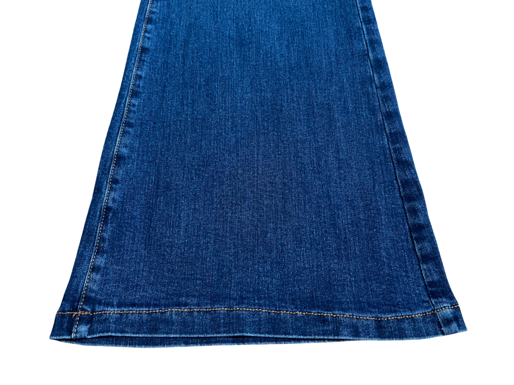 J-CUBE jeans donna stone washed flare NICOLE 99% cotone 1% elastan MADE IN ITALY