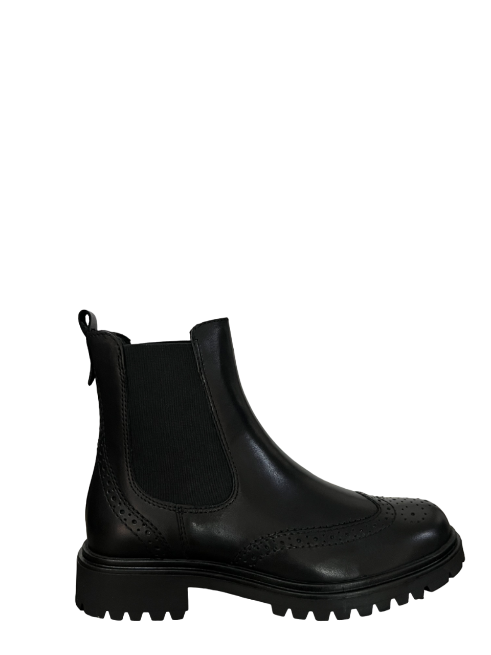 FRANCESCO BRUNELLI stivale basso donna beatles nero con impunture BP4719 100% pelle