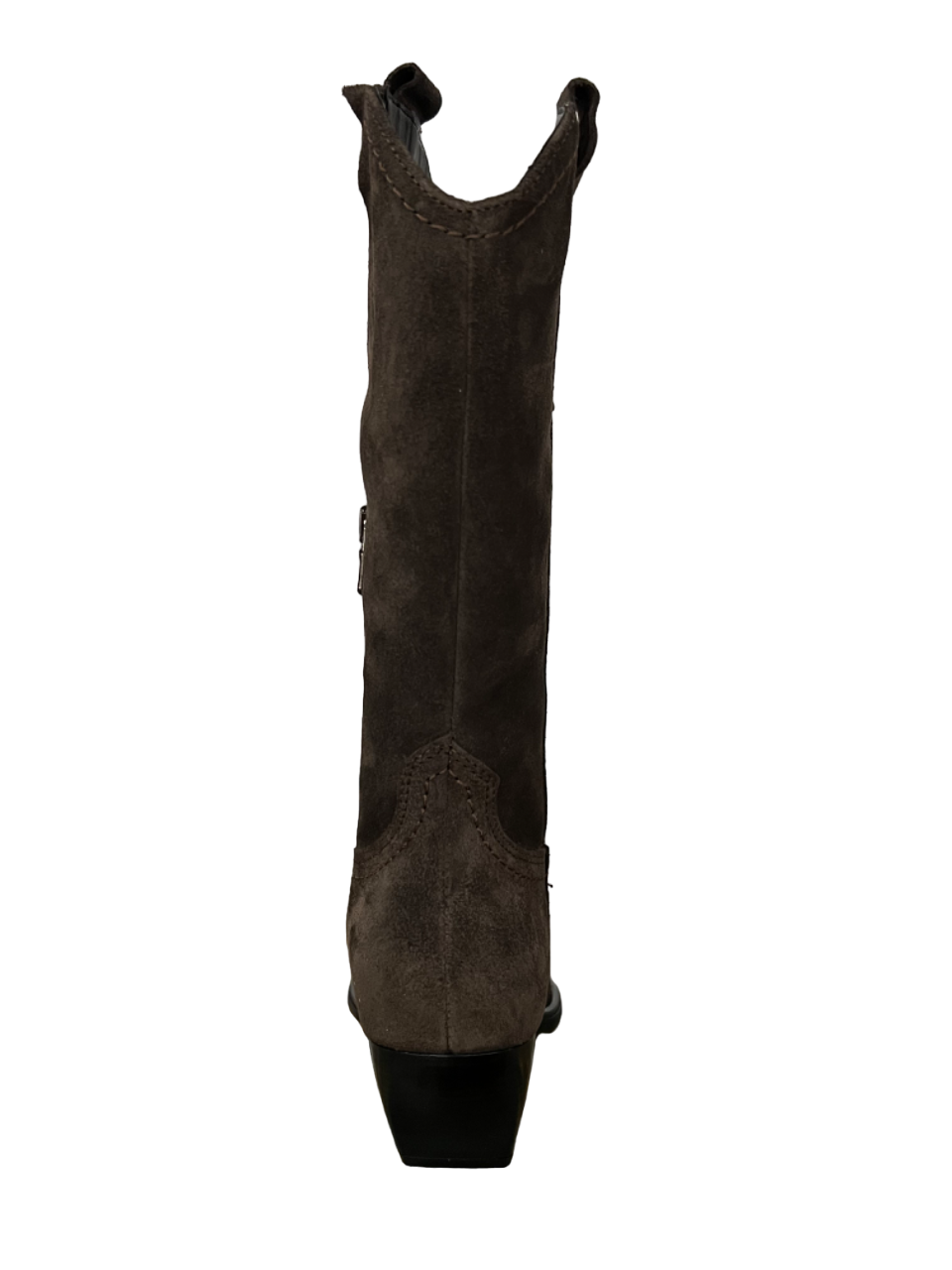FRANCESCO BRUNELLI stivale donna texano camoscio marrone BV4818 100% pelle