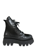 PATRIZIA BONFANTI stivale donna basso nero ANNE NIAGARA 100% pelle MADE IN ITALY