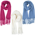 LA FEE MARABOUTEE sciarpa donna con frange unita COLONEL
