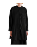 MEIMEIJ M6PF11 camicia donna over nera Made in Italy