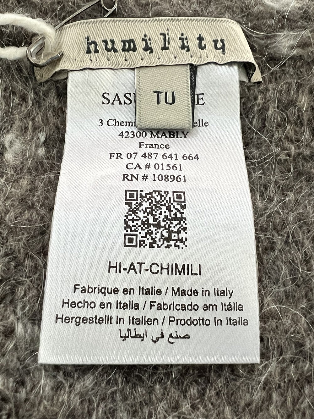 HUMILITY 1949 cappello donna in lana melange CHERPI MADE IN ITALY