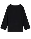 LIVIANA CONTI maglia donna over nero/grigio CNTA03 100% lana MADE IN ITALY