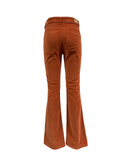 J-CUBE jeans donna a zampa velluto liscio push-up FIONA MADE IN ITALY