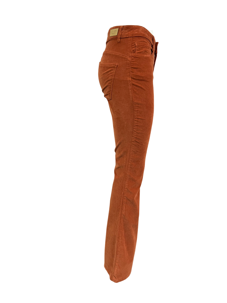 J-CUBE jeans donna a zampa velluto liscio push-up FIONA MADE IN ITALY