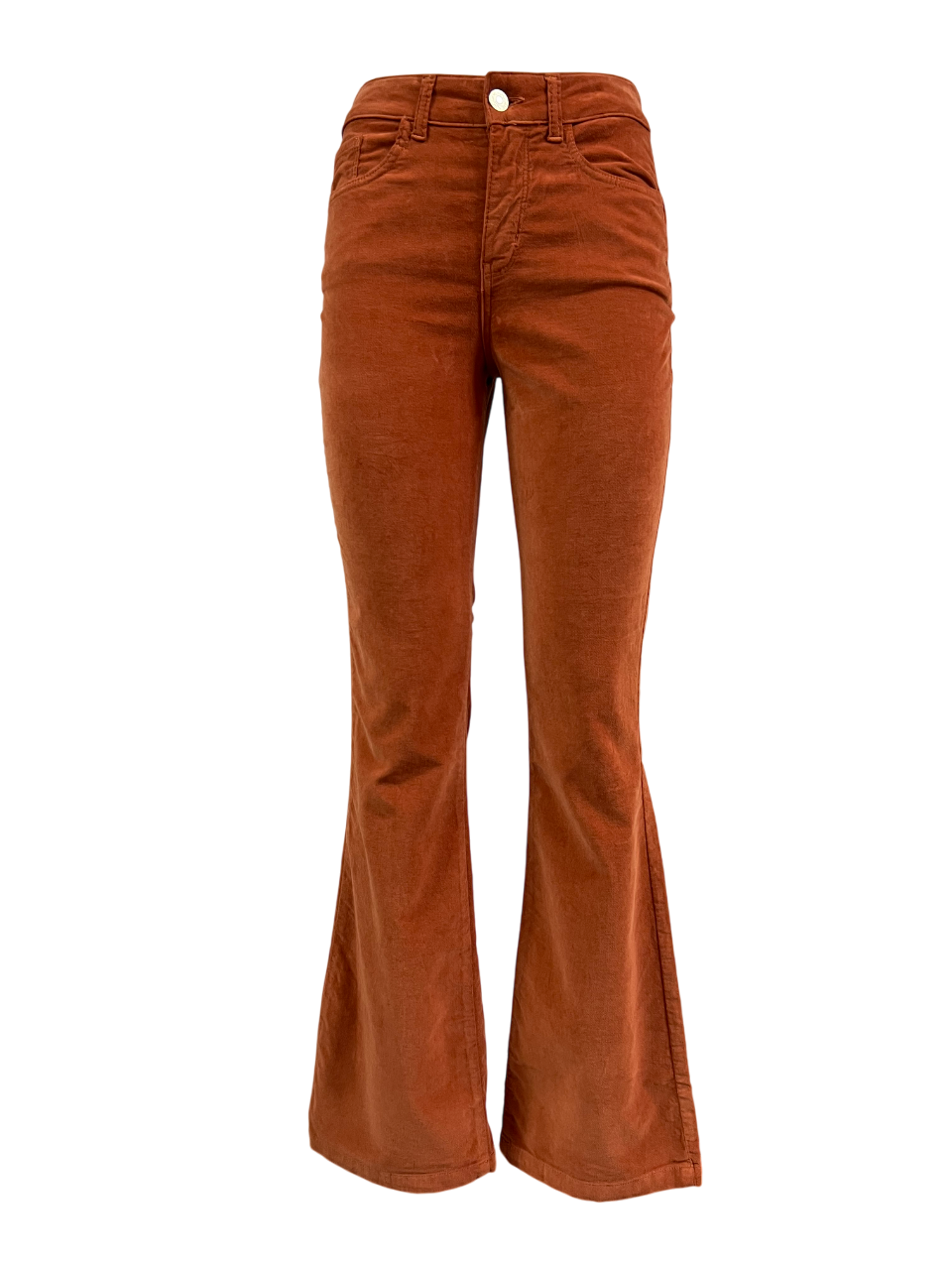 J-CUBE jeans donna a zampa velluto liscio push-up FIONA MADE IN ITALY
