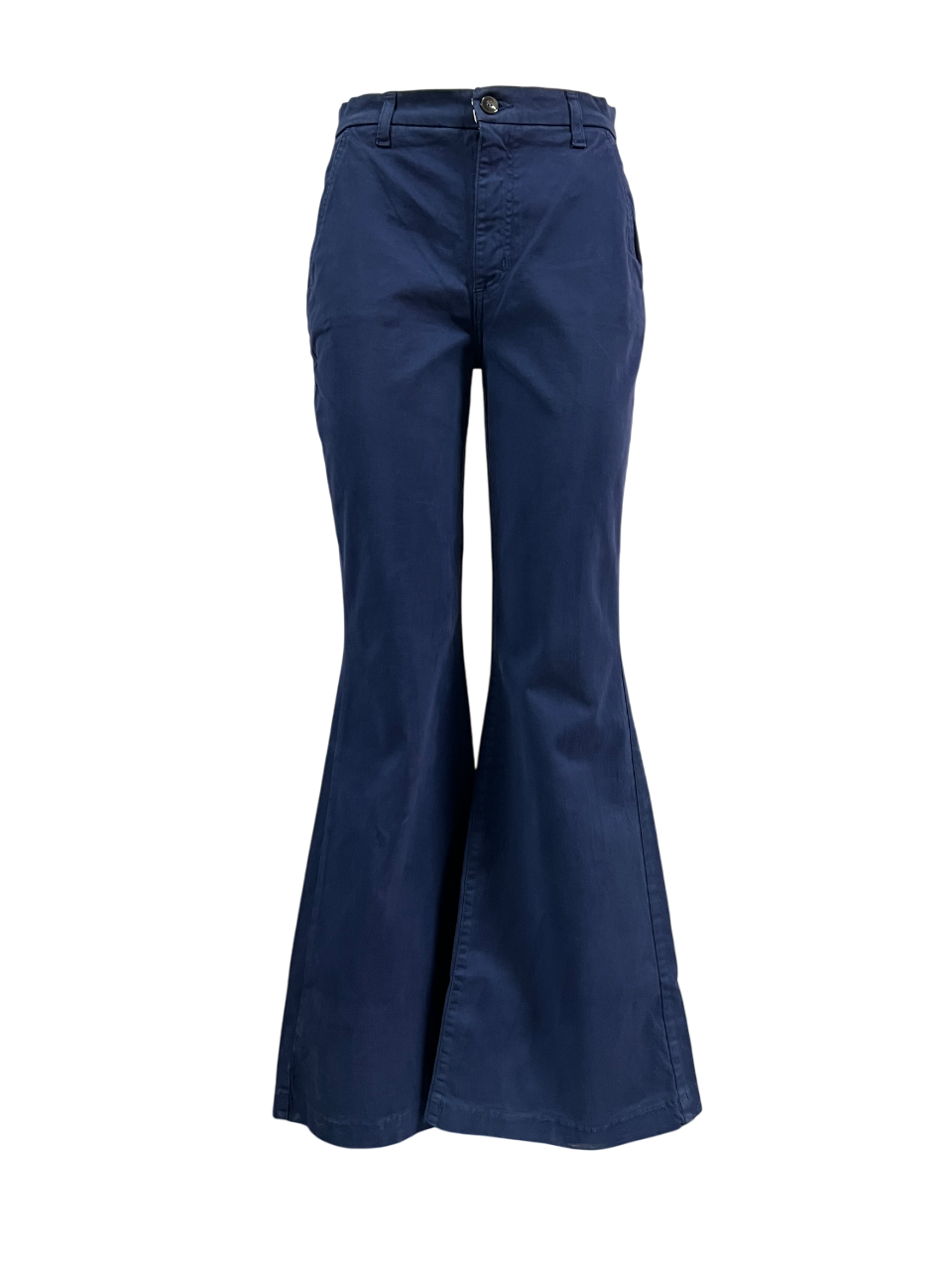 J-CUBE pantalone donna cotone invernale flare NICOLE GABARDINA MADE IN ITALY