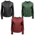 TALENTI giacca donna girocollo in pelle lavata P420 100% pelle