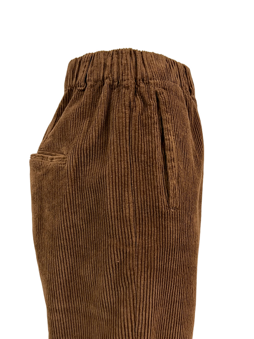 4.10 by BottegaChilometriZero pantalone donna velluto biscotto DD24873 ORTLES MADE IN ITALY