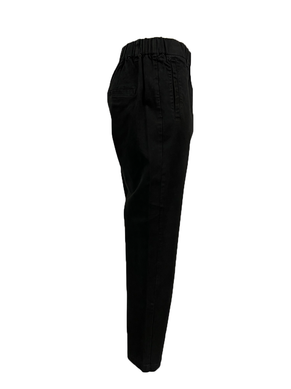 4.10 by BottegaChilometriZero pantalone donna cotone invernale nero DD23241 RICHELIER MADE IN ITALY
