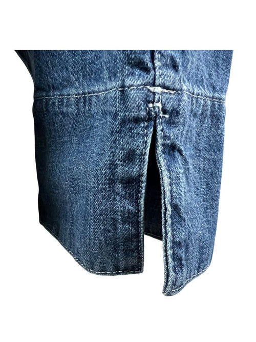 4.10 by BottegaChilometriZero giacca chambray leggero sfoderata colore jeans chiaro DD24628 RANGER MADE IN ITALY