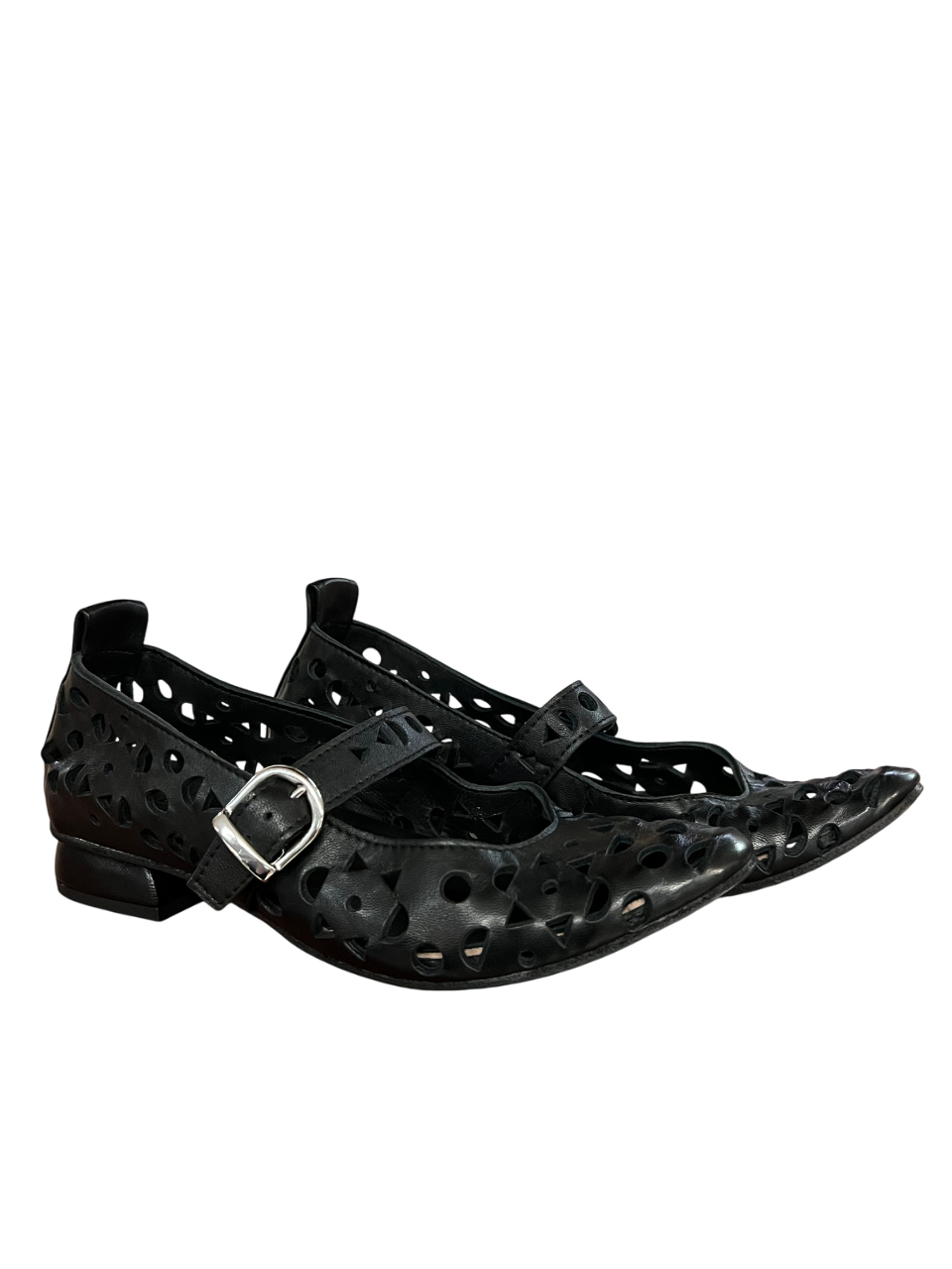 KUDETA’ ballerina donna pelle traforata nera 514406 FAR WEST MADE IN ITALY
