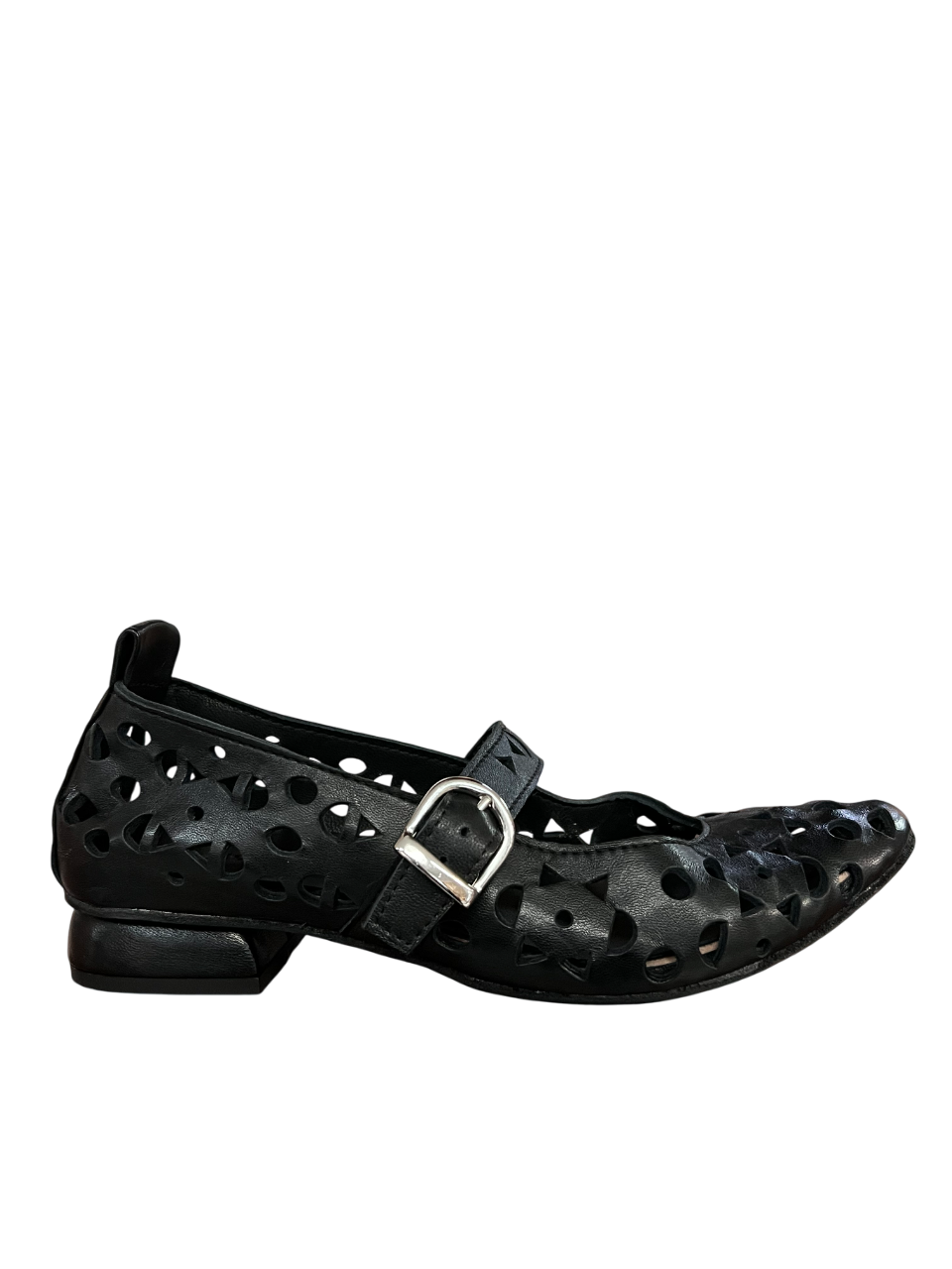 KUDETA’ ballerina donna pelle traforata nera 514406 FAR WEST MADE IN ITALY