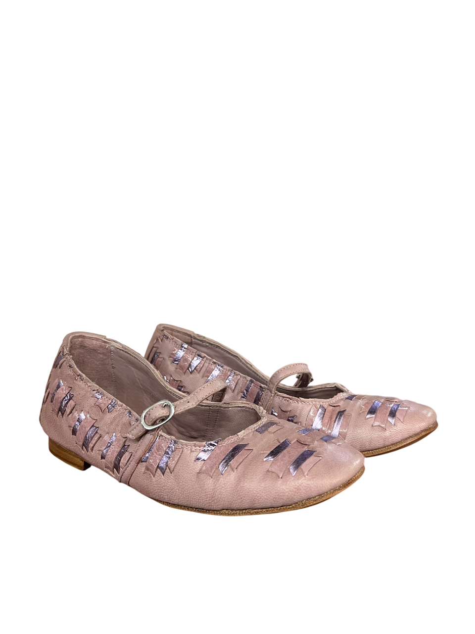 KUDETA’ ballerina donna bimateriale laminato cipria/lilla 514141 FAR WEST MADE IN ITALY