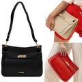 KORALLINE borsa donna pelle martellata 915 100% pelle MADE IN ITALY
