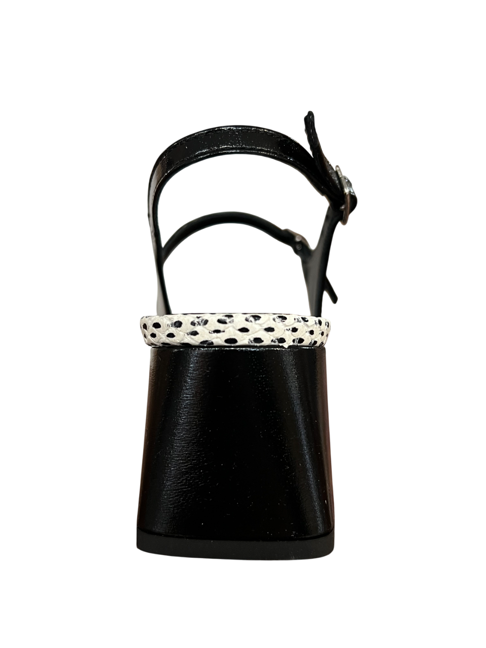 GIANMARCO SORELLI sandalo pelle nero con cinturino 3009/ROMY MADE IN ITALY