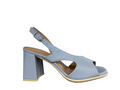 GIANMARCO SORELLI sandalo pelle celeste polvere 2062/FLEX MADE IN ITALY