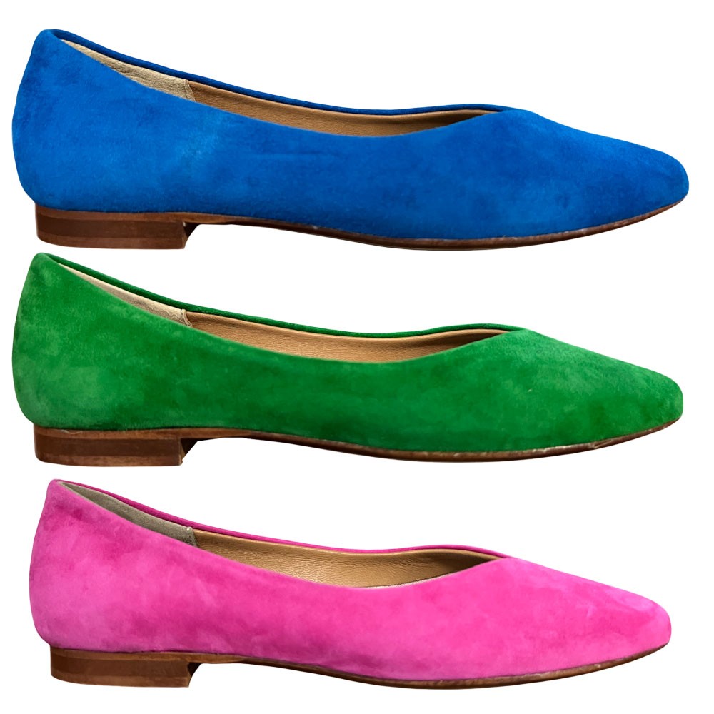UPPER CLASS ballerina donna camoscio a punta 3900 CAMOSCIO MADE IN ITALY