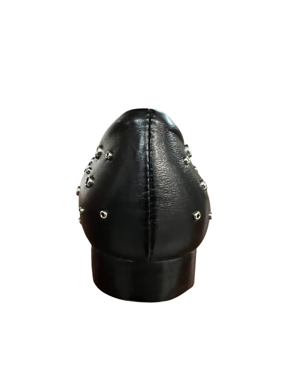 UPPER CLASS ballerina pelle nera con borchie argento a punta 4101 MADE IN ITALY