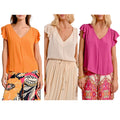 MOLLY BRACKEN blusa donna LA1472DE scollo a v