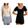 MOLLY BRACKEN cardigan donna cropped crochet N213DE 55% cotone 45% acrilico