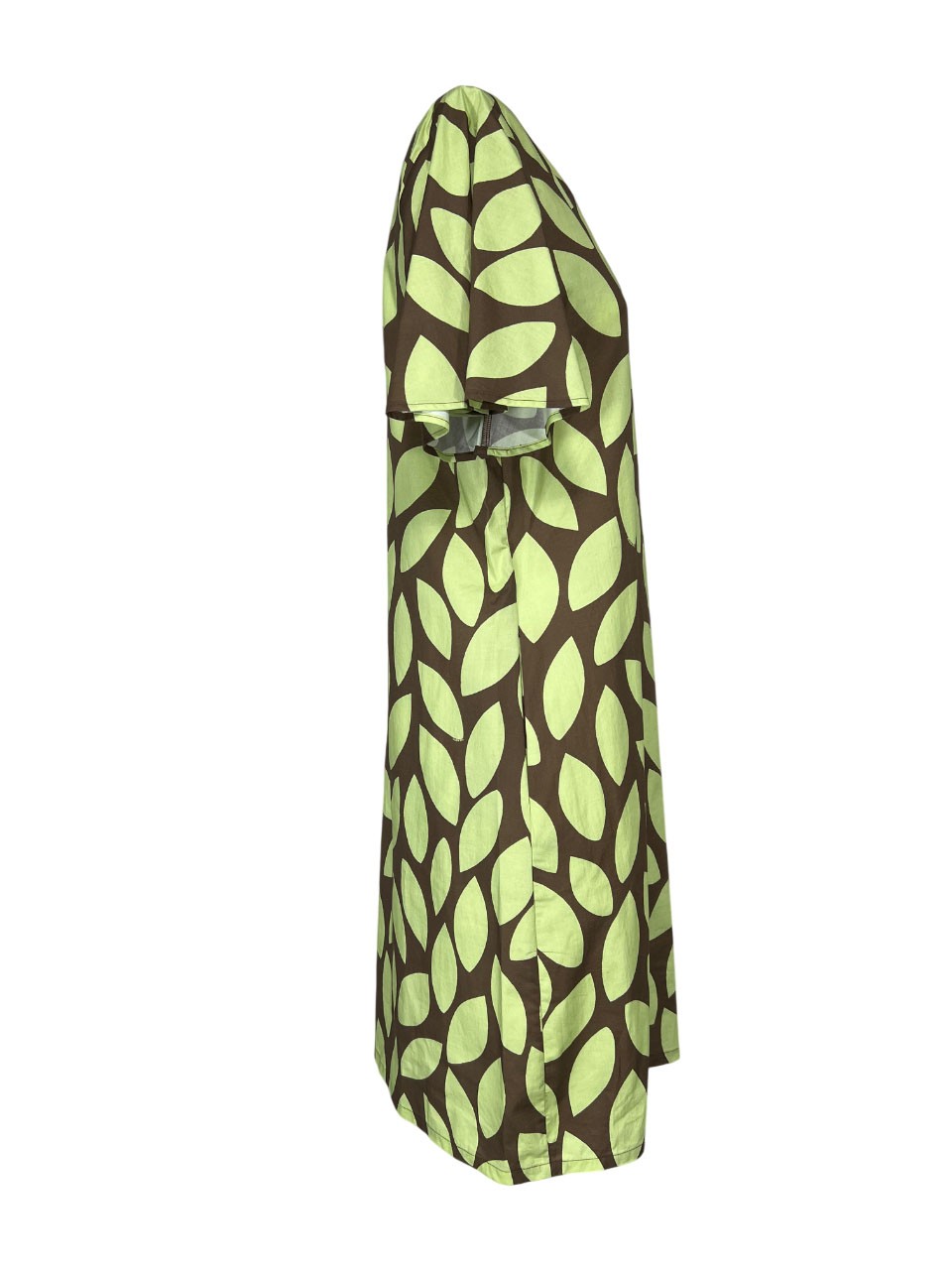 THE ABITO MILANO abito cotone stampa petali fango/lime AB79PS PETALS MADE IN ITALY