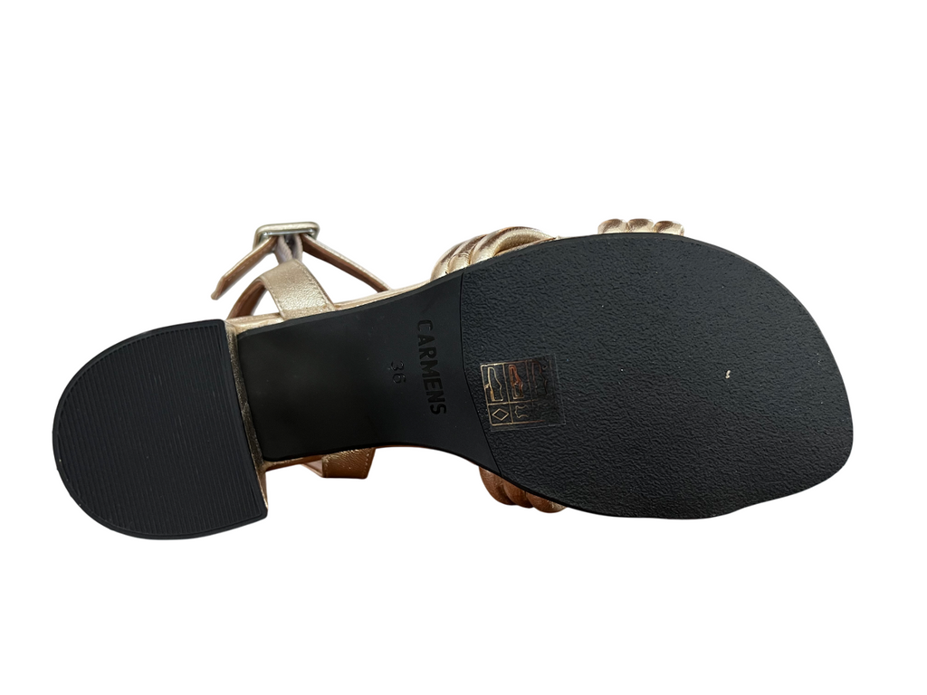 CARMENS sandalo donna pelle platino A55304 RENEW TWIST 100% pelle