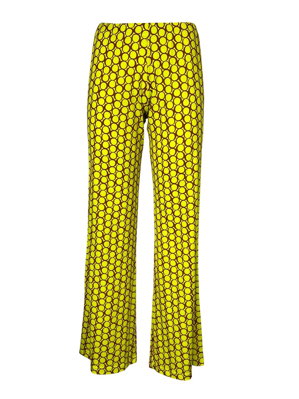 JUSTMINE pantalone jersey 1218 giallo/mattone E2747 1140 MADE IN ITALY
