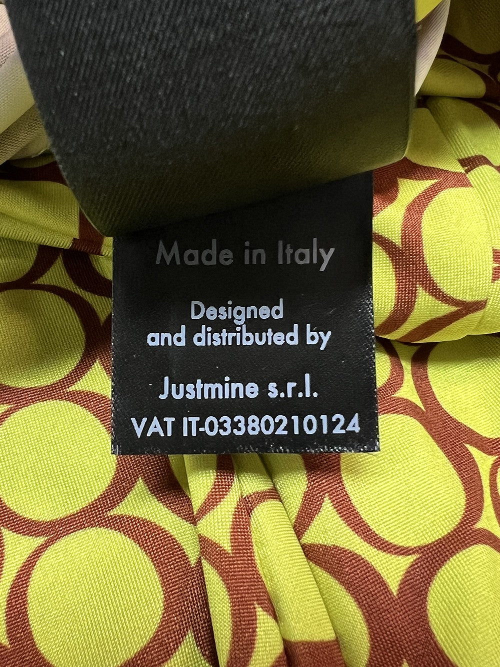 JUSTMINE pantalone jersey 1218 giallo/mattone E2747 1140 MADE IN ITALY