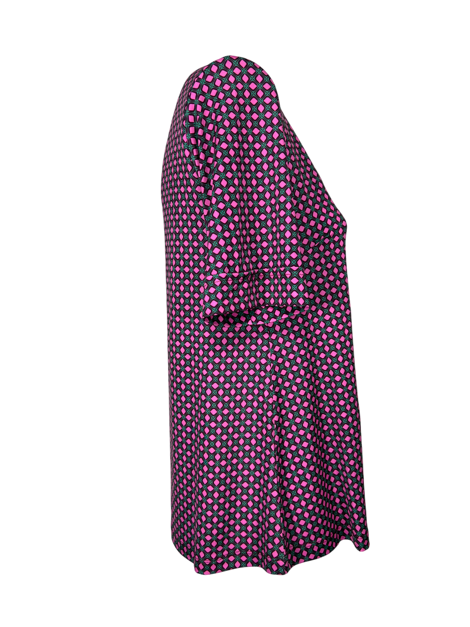 FEELING by JUSTMINE maglia jersey fantasia acqua/bordeaux/fuxia E2724 6103 MADE IN ITALY
