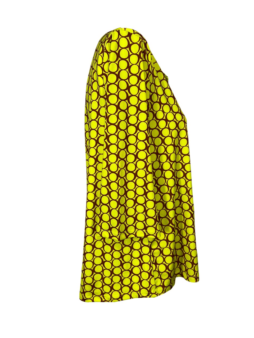 JUSTMINE maglia E2791 1140 1218 giallo/mattone BASIC BLOUSE MADE IN ITALY