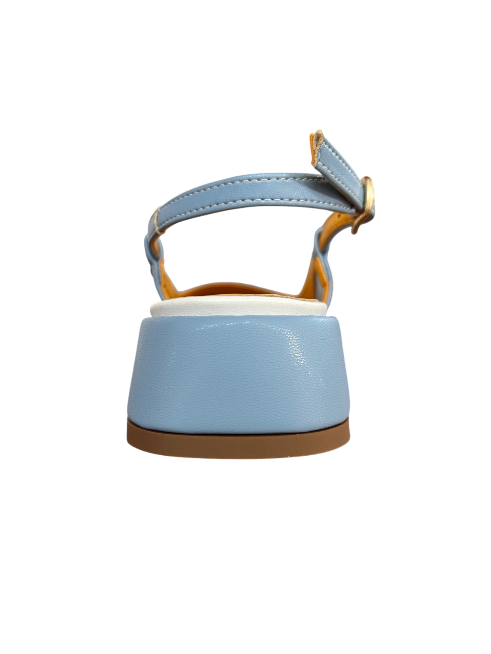 LUCREZIA D’ALTAVILLA slingback bicolore punta quadrata 2029 LIZ ECOPELLE MADE IN ITALY