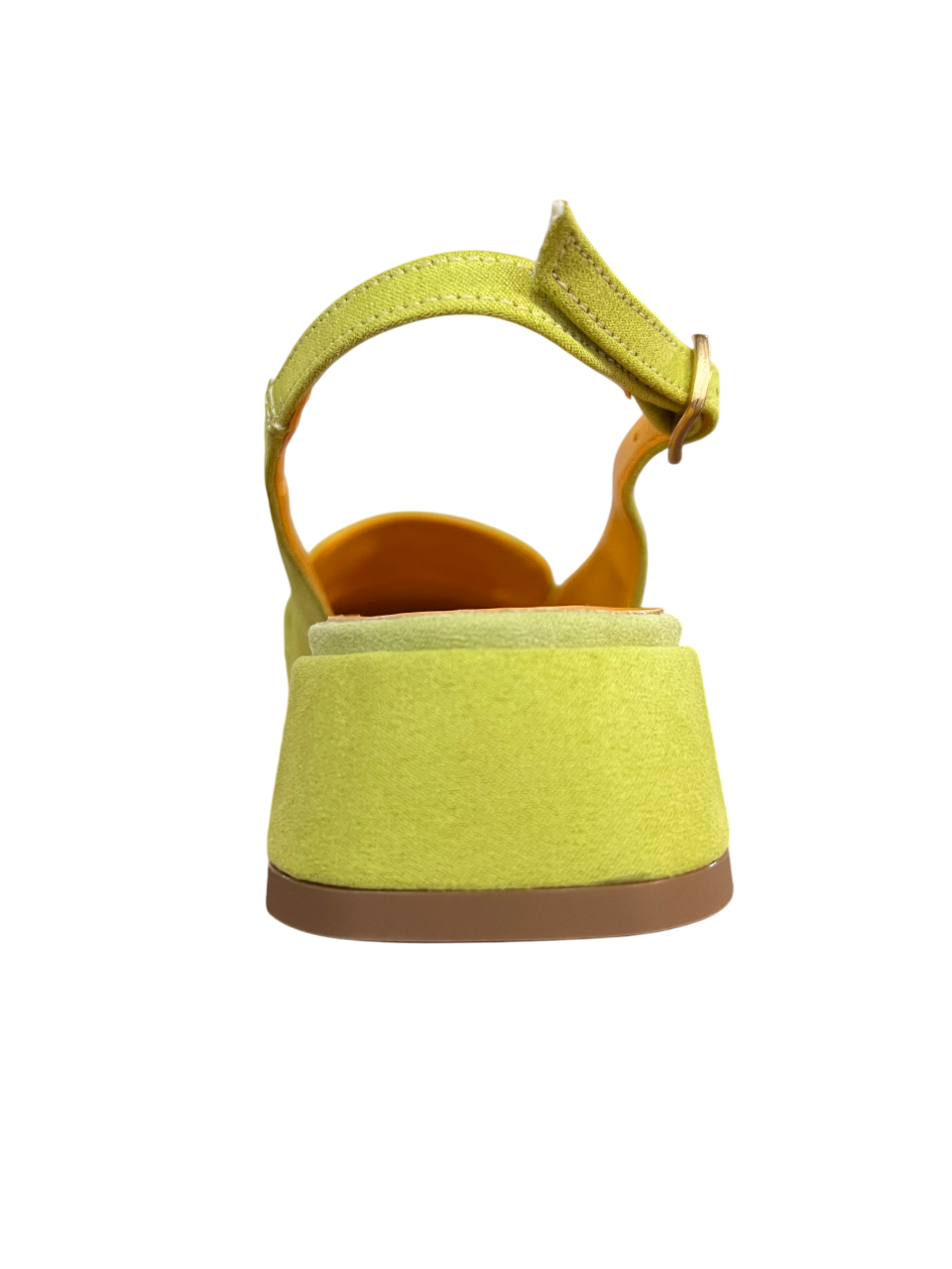 LUCREZIA D’ALTAVILLA slingback donna lime accessorio dorato 2025 MADE IN ITALY