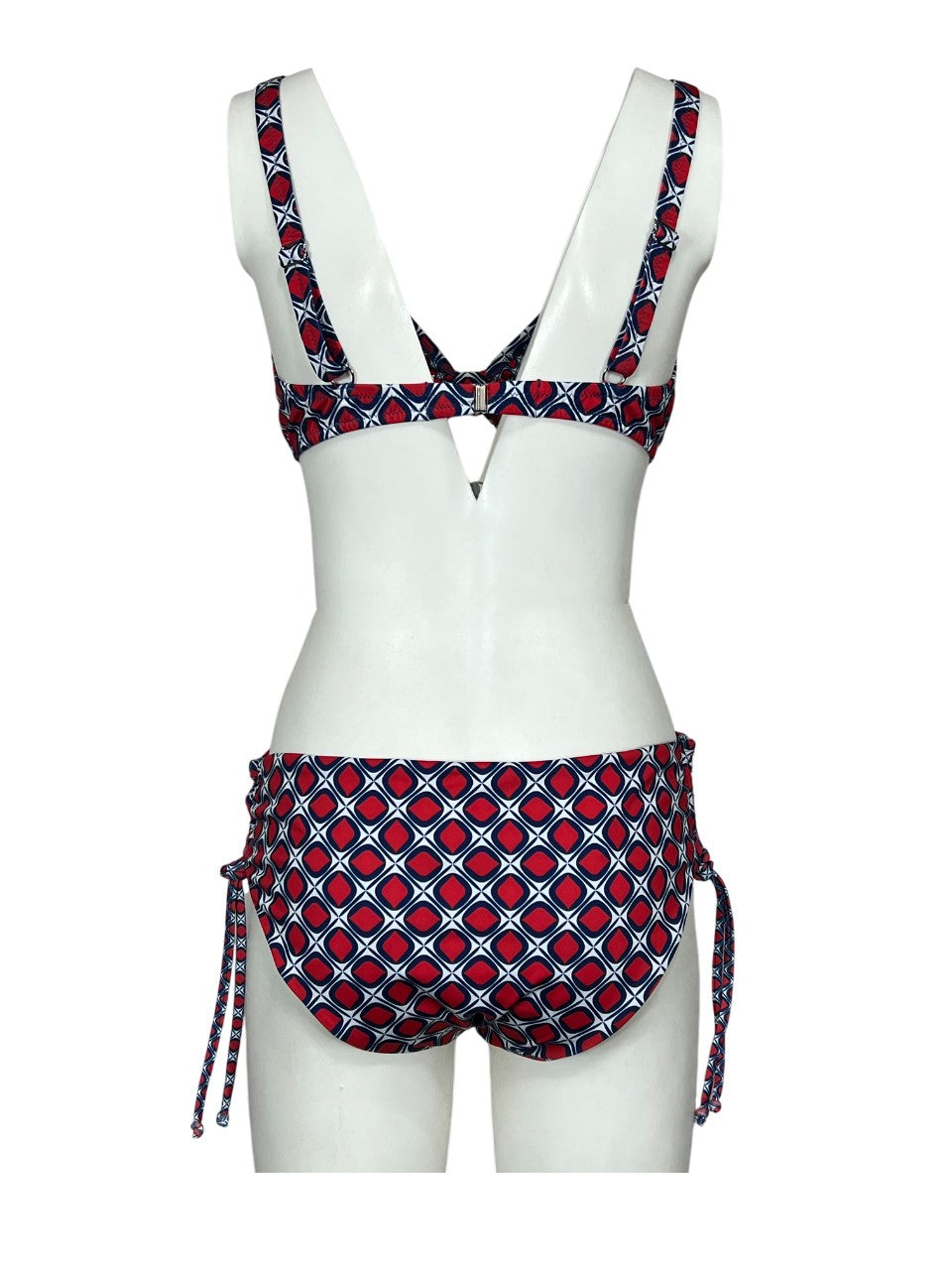 FEELING by JUSTMINE bikini double-face coppa C blu/rosso/bianco B2848C 6103 MADE IN ITALY